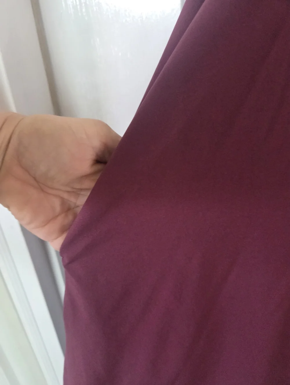 Halara XL Sleeveless Burgundy built in bra Maxi Dress - Picture 9 of 10